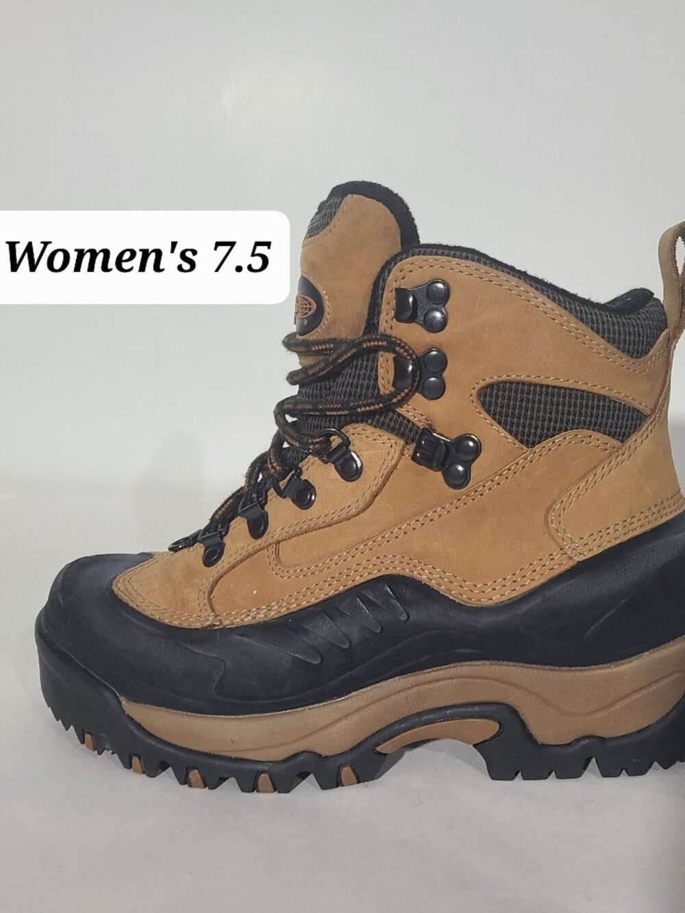 Vasque Arctic Brown Leather Insulated Women's Hiking Boots Size 7.5